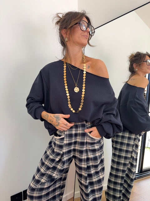 Sweat sans couture - bleu marine