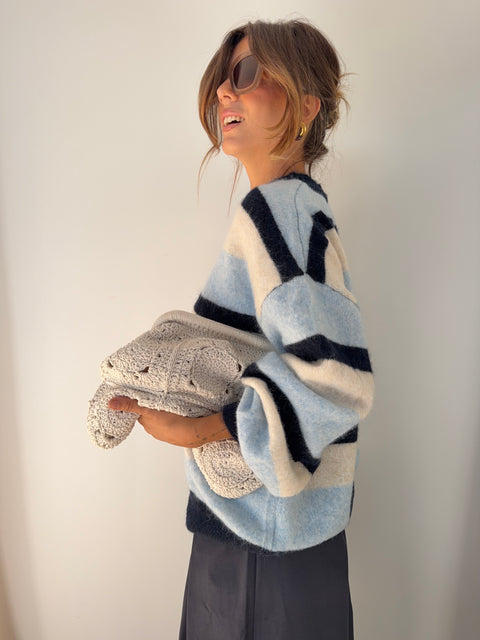 Pull Palma - rayé bleu