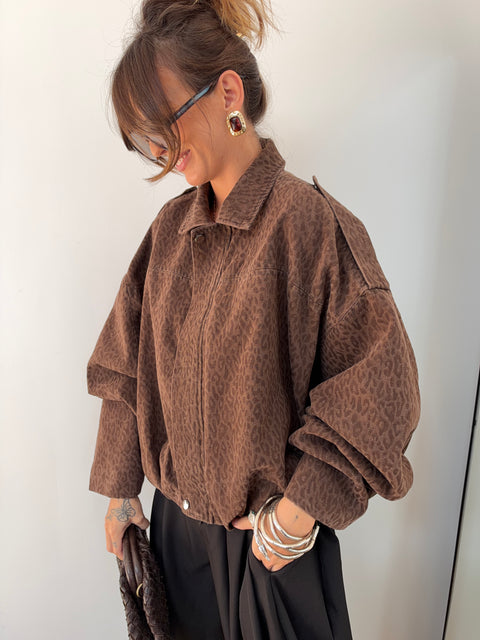 Veste leopard effet velours - Denver