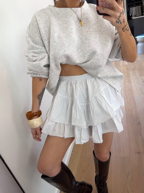 Jupe short - blanche