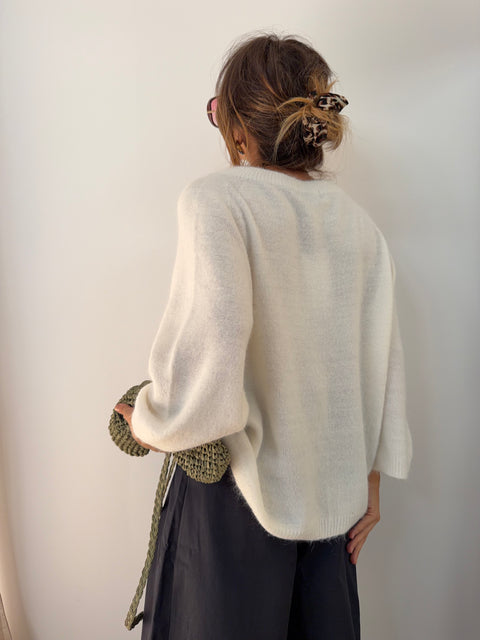 Pull Angora Seoul - blanc
