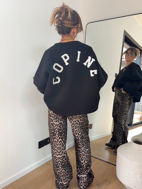 Sweat oversize noir  - copine
