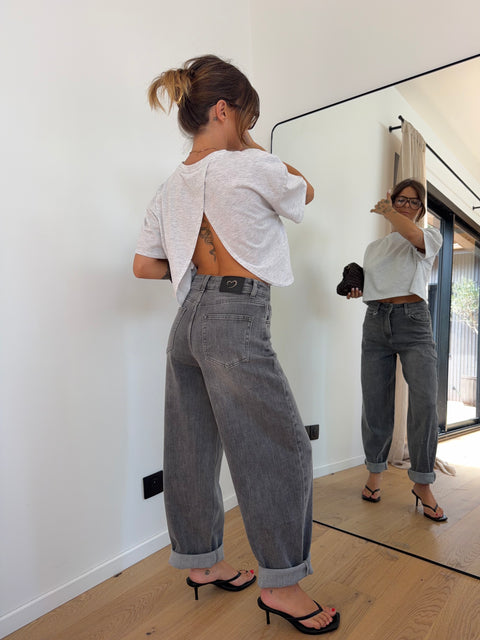 Jeans ballon Romy - gris
