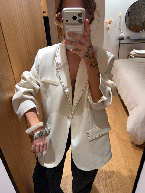 Blazer à clous - beige