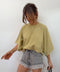 Short en jean - gris