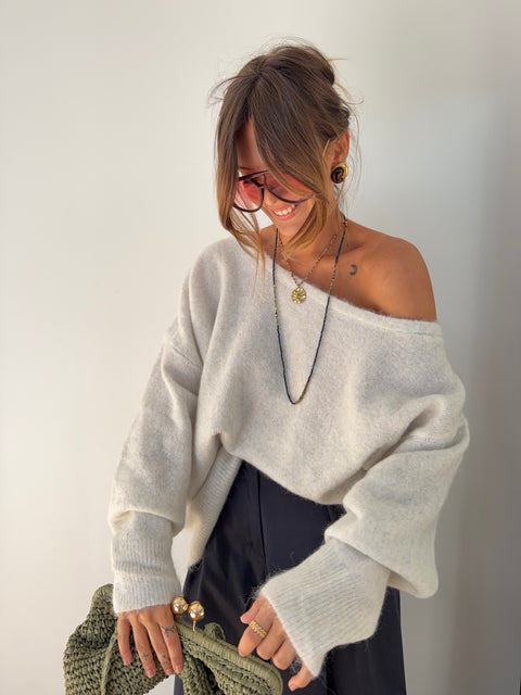 Pull Rome - gris chiné