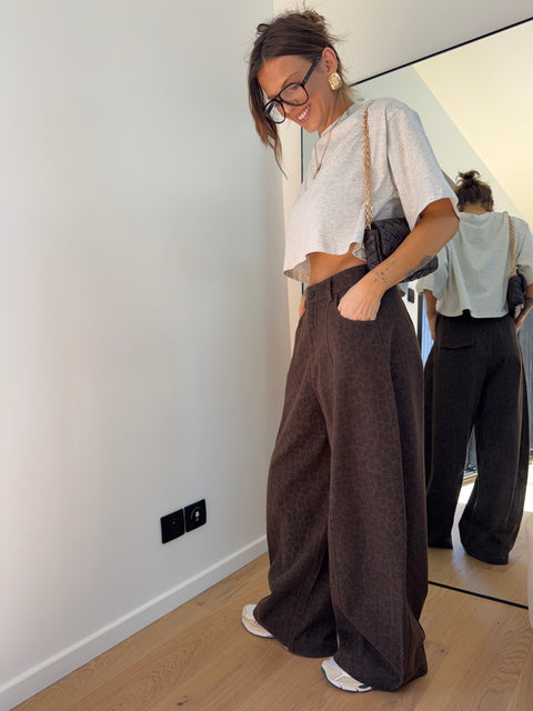 Pantalon ballon léopard