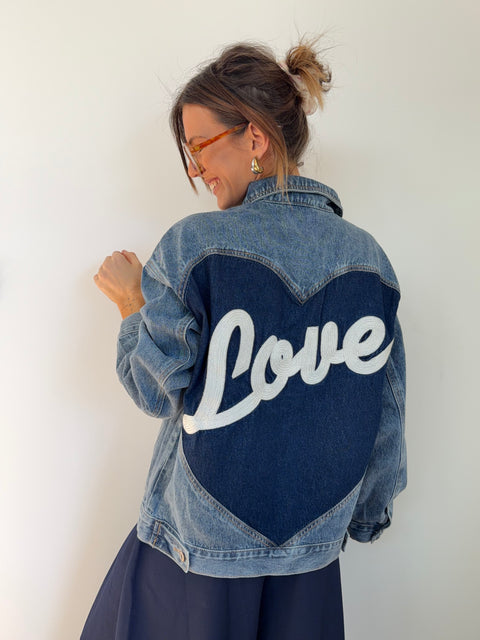 Veste en jeans - love