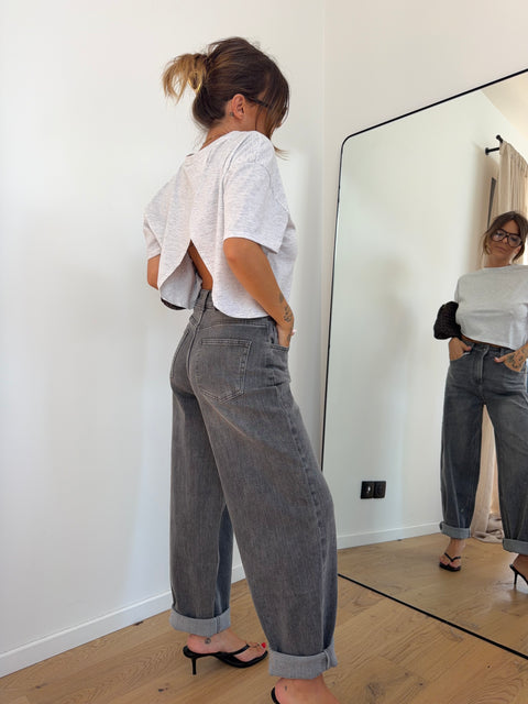 Jeans ballon Romy - gris