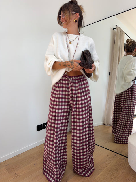 Pantalon Hazel - prune