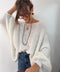 Pull en maille - blanc