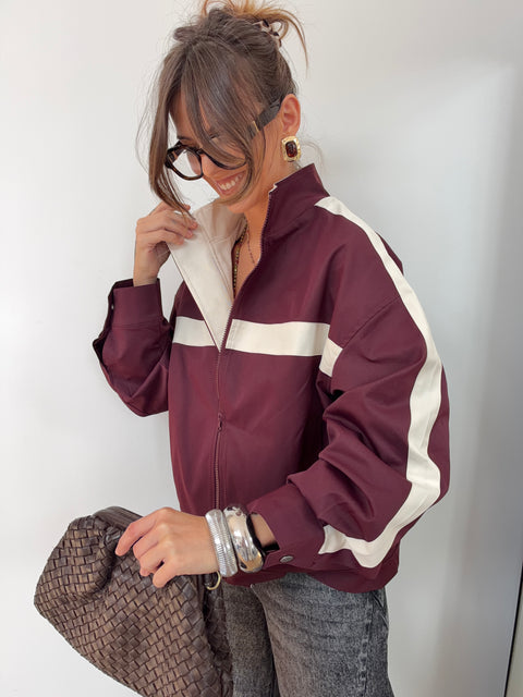 Veste Sportwear - bleu et bordeaux