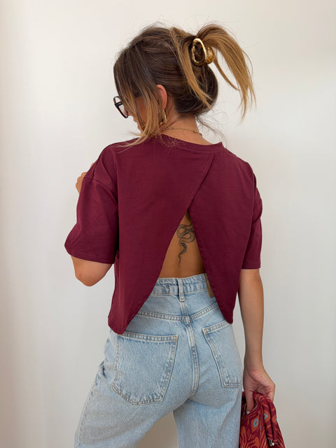 T-shirt Mia Lover's - bordeaux