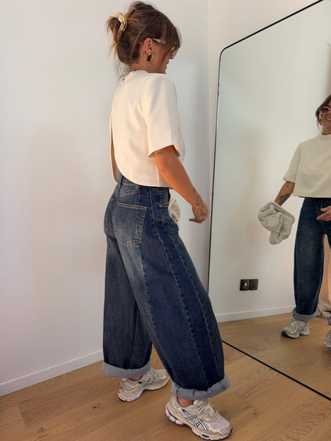 Jeans ballon 2 bleu