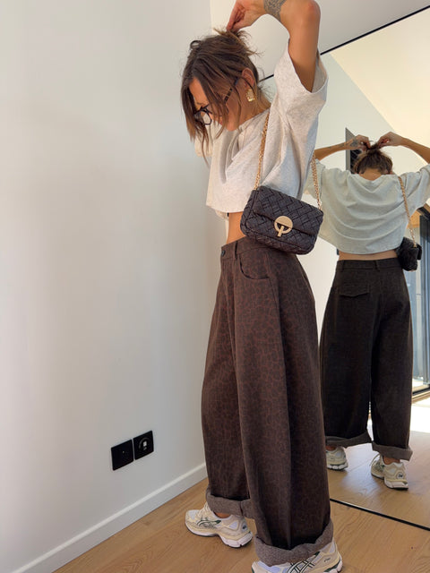 Pantalon ballon léopard