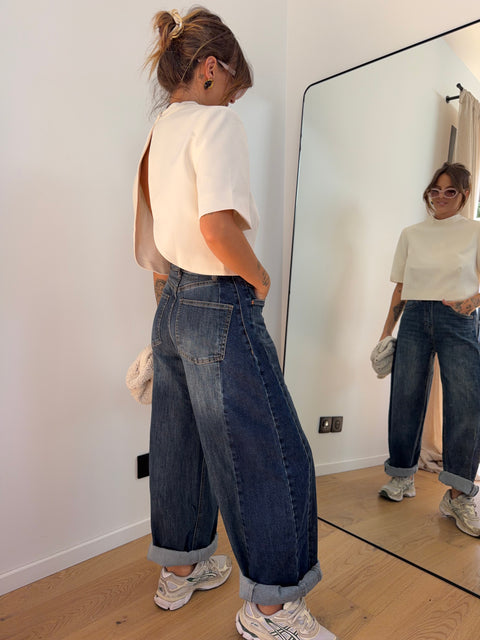 Jeans ballon 2 bleu