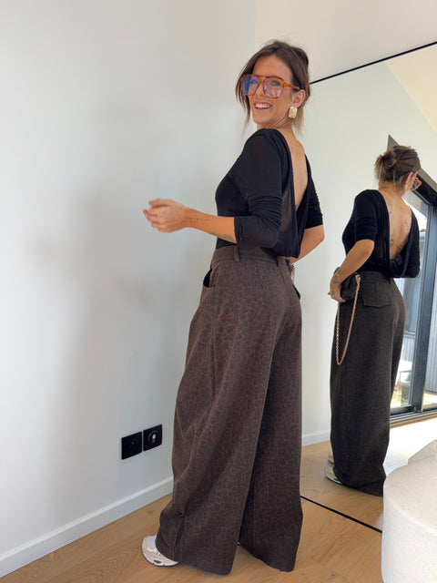 Pantalon ballon léopard