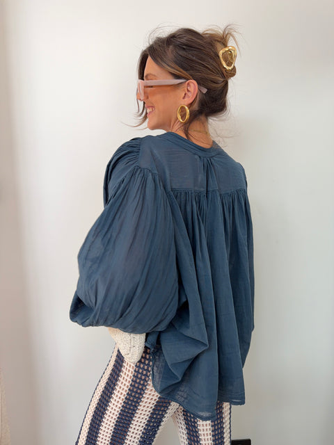 Chemise Gina - bleu marine