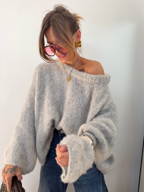 Pull Marlon - gris clair