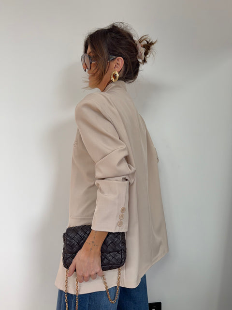 Blazer à boutons - beige