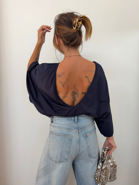 T-shirt Lover's dos nu V - bleu marine