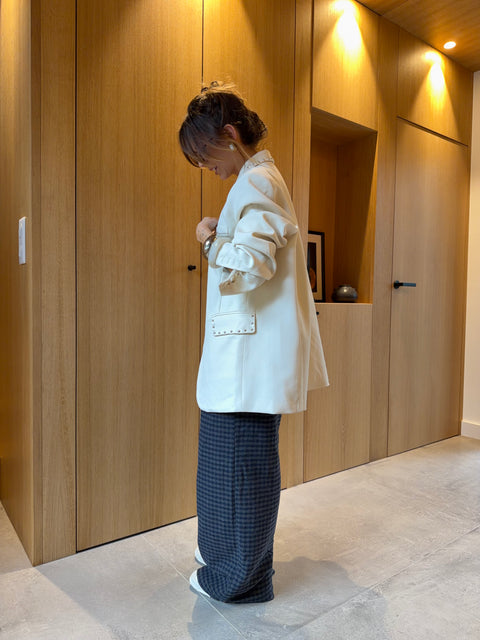 Blazer à clous - beige