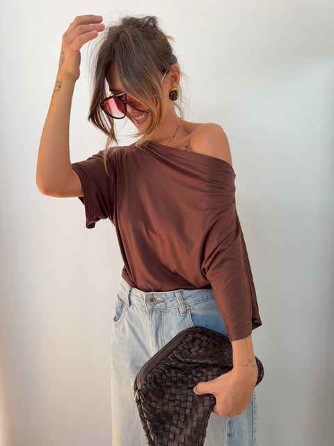 T-shirt Calvi - chocolat