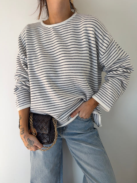 Pull douceur marin