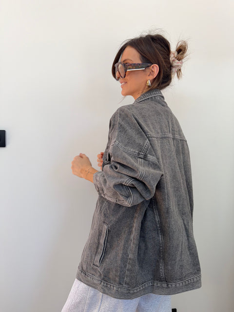 Veste en jeans - grise