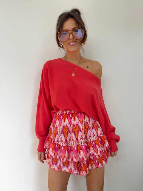 Jupe short à motifs