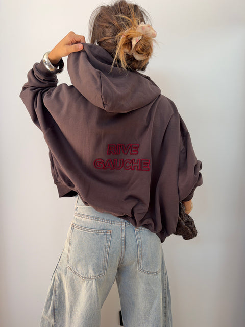 Veste RIVE GAUCHE - choco & bordeaux