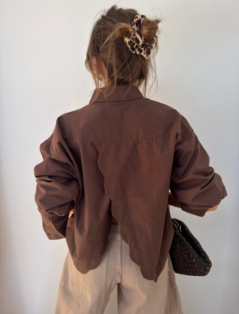 Chemise Flora - choco