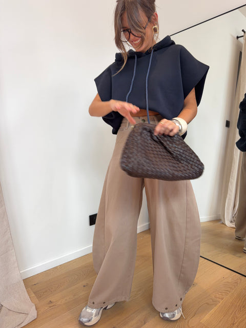 Jeans ballon beige - June