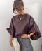 Haut en simili cuir - vino