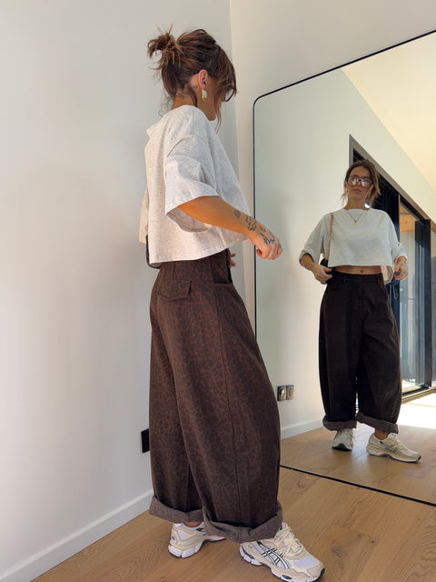 Pantalon ballon léopard