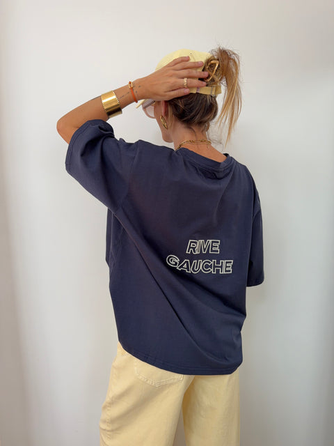 T-shirt Rive Gauche - bleu marine