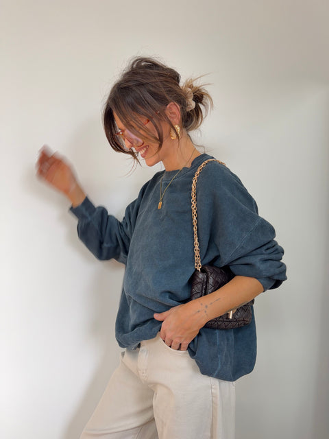 Sweat - bleu petrole