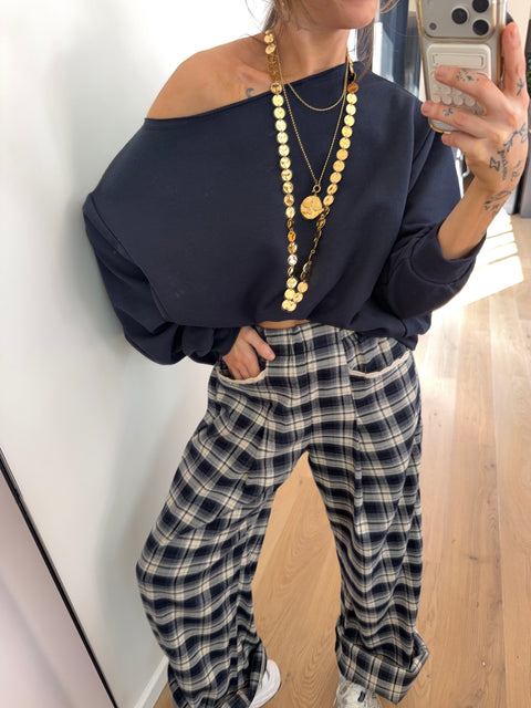 Sweat sans couture - bleu marine