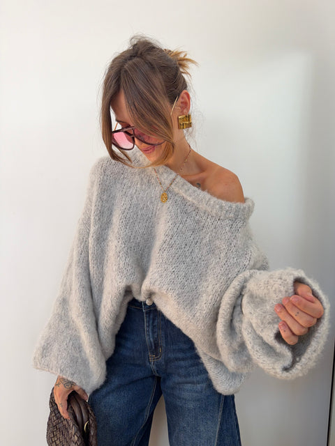 Pull Marlon - gris clair