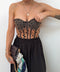 Corset à pois - noir