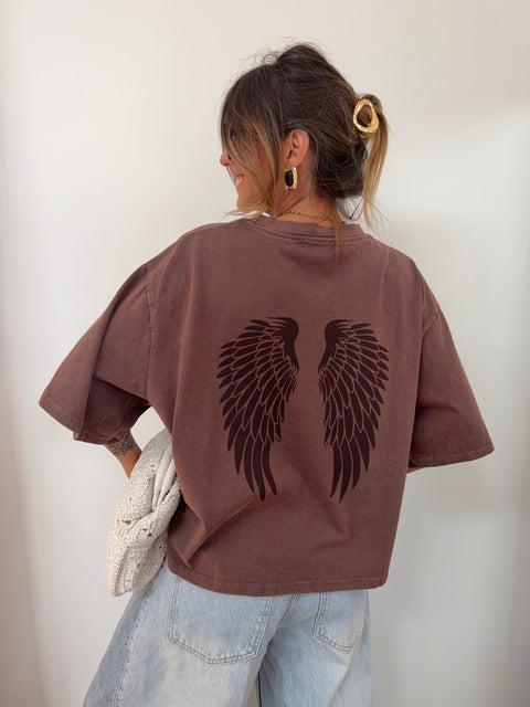 T-shirt Angel - chocolat