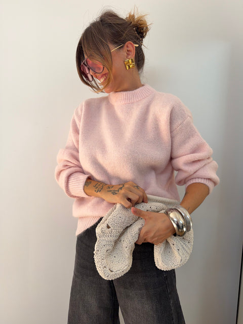 Pull parfait - rose poudré