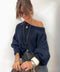 Pull asymétrique - marine