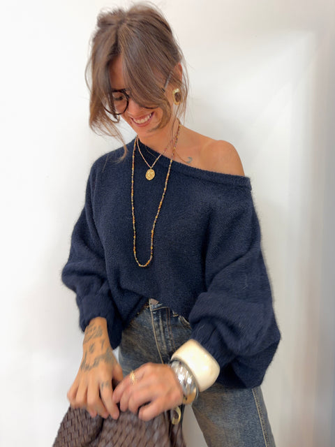 Pull asymétrique - marine