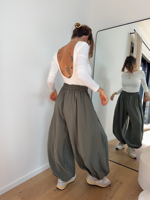 Pantalon ballon - kaki