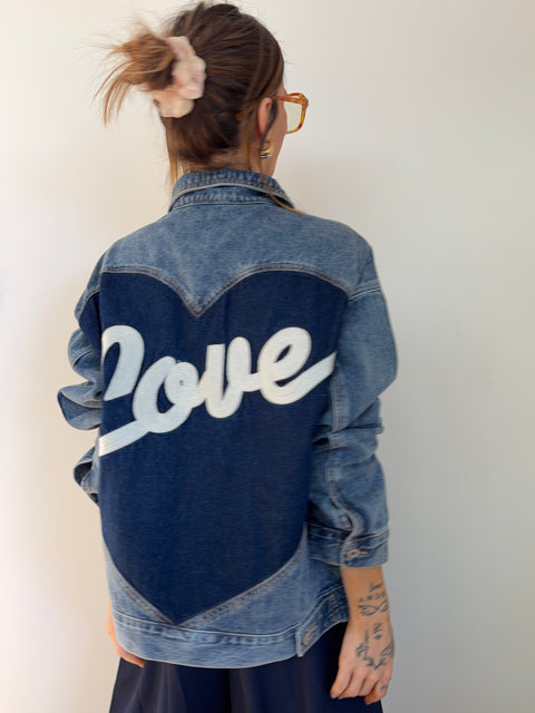 Veste en jeans - love