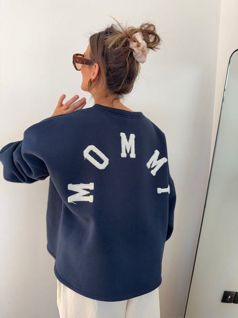 Pull MOMMY - bleu/crème