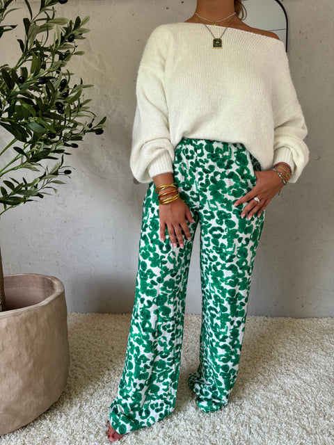 PANTALON FLUIDE - VERT