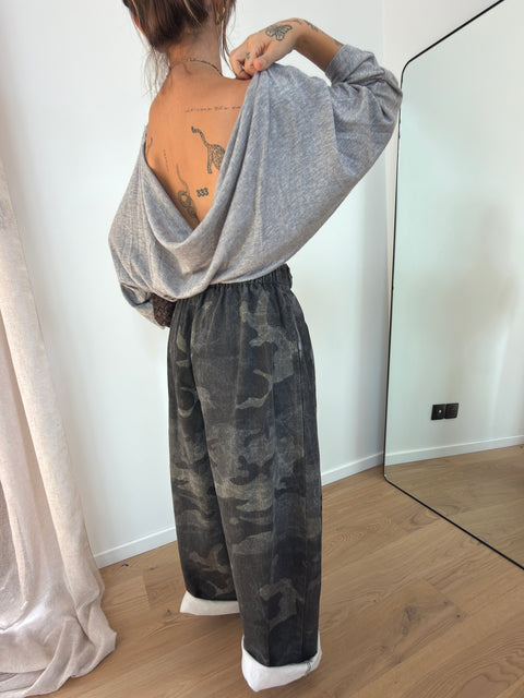 Pantalon cargo - MILITARY