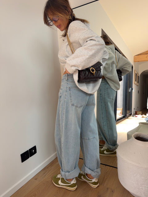 Jeans baggy Paoly - azul claro